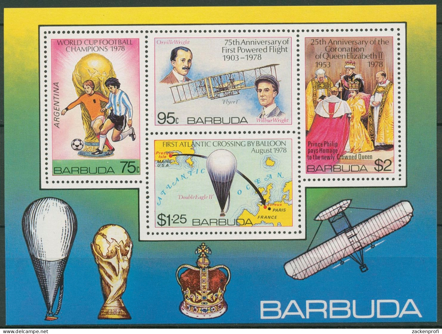 Barbuda 1978 Ereignisse Des Jahres Block 39 Postfrisch (C94209) - Antigua Y Barbuda (1981-...)