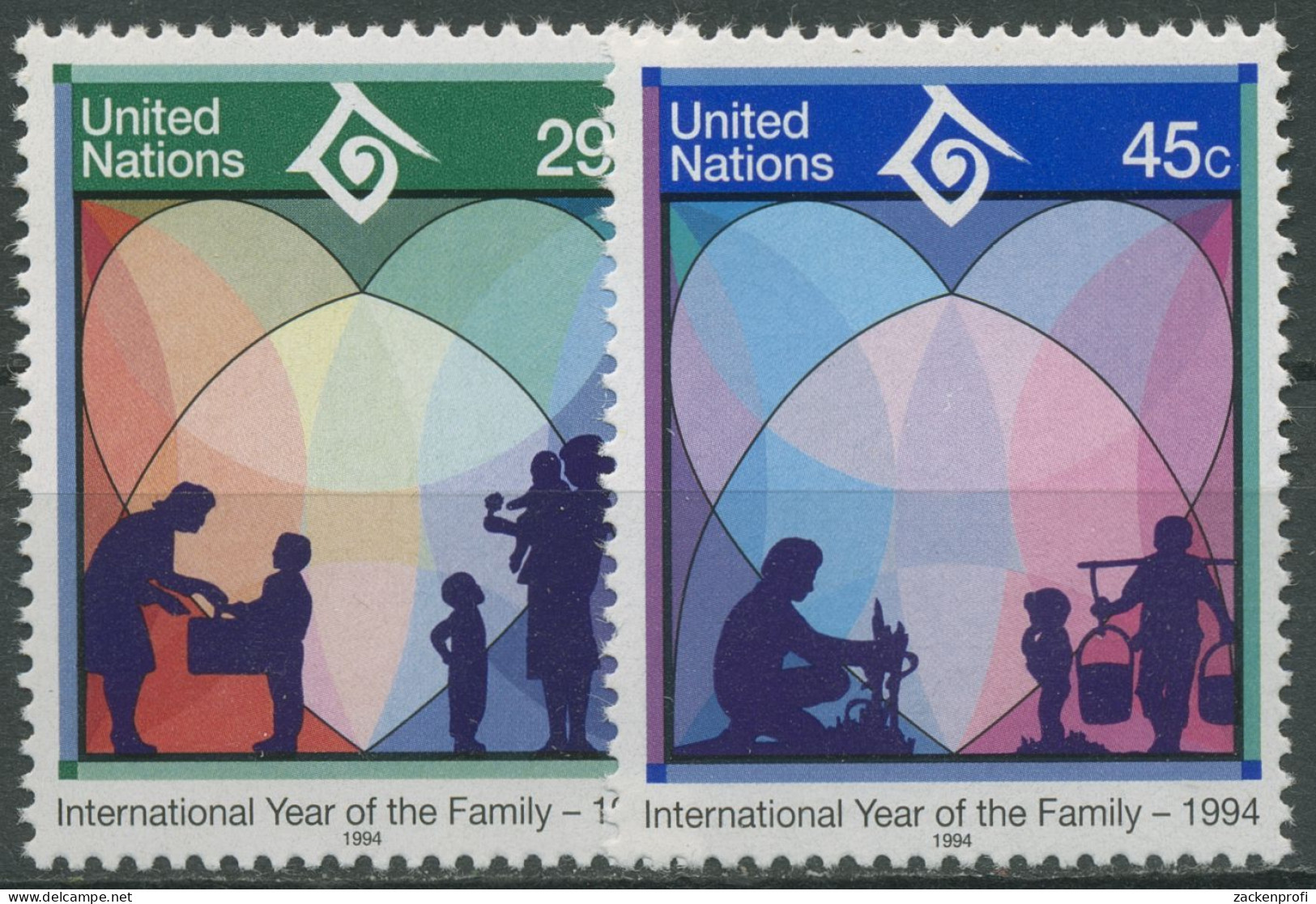 UNO New York 1994 Jahr Der Familie 661/62 Postfrisch - Unused Stamps