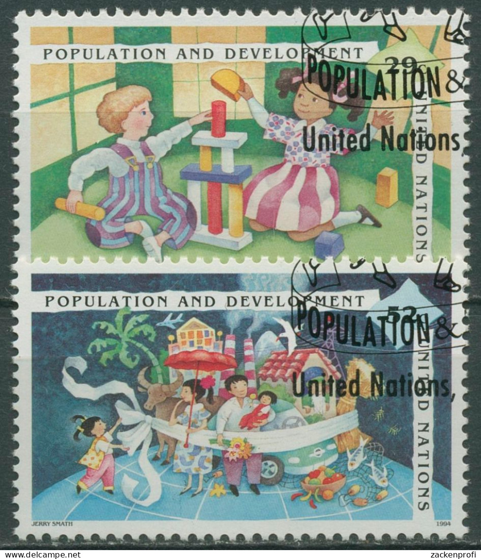 UNO New York 1994 Bevölkerungskonferenz ICPD 675/76 Gestempelt - Used Stamps