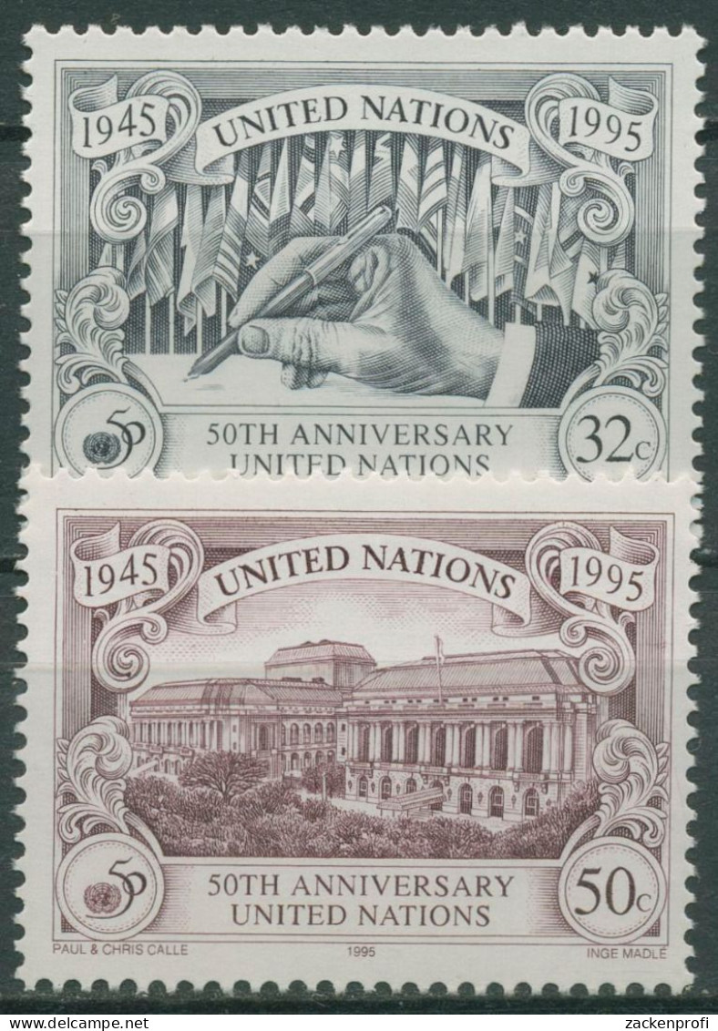 UNO New York 1995 50 Jahre UNO War Memorial Opera House 387/88 A Postfrisch - Unused Stamps