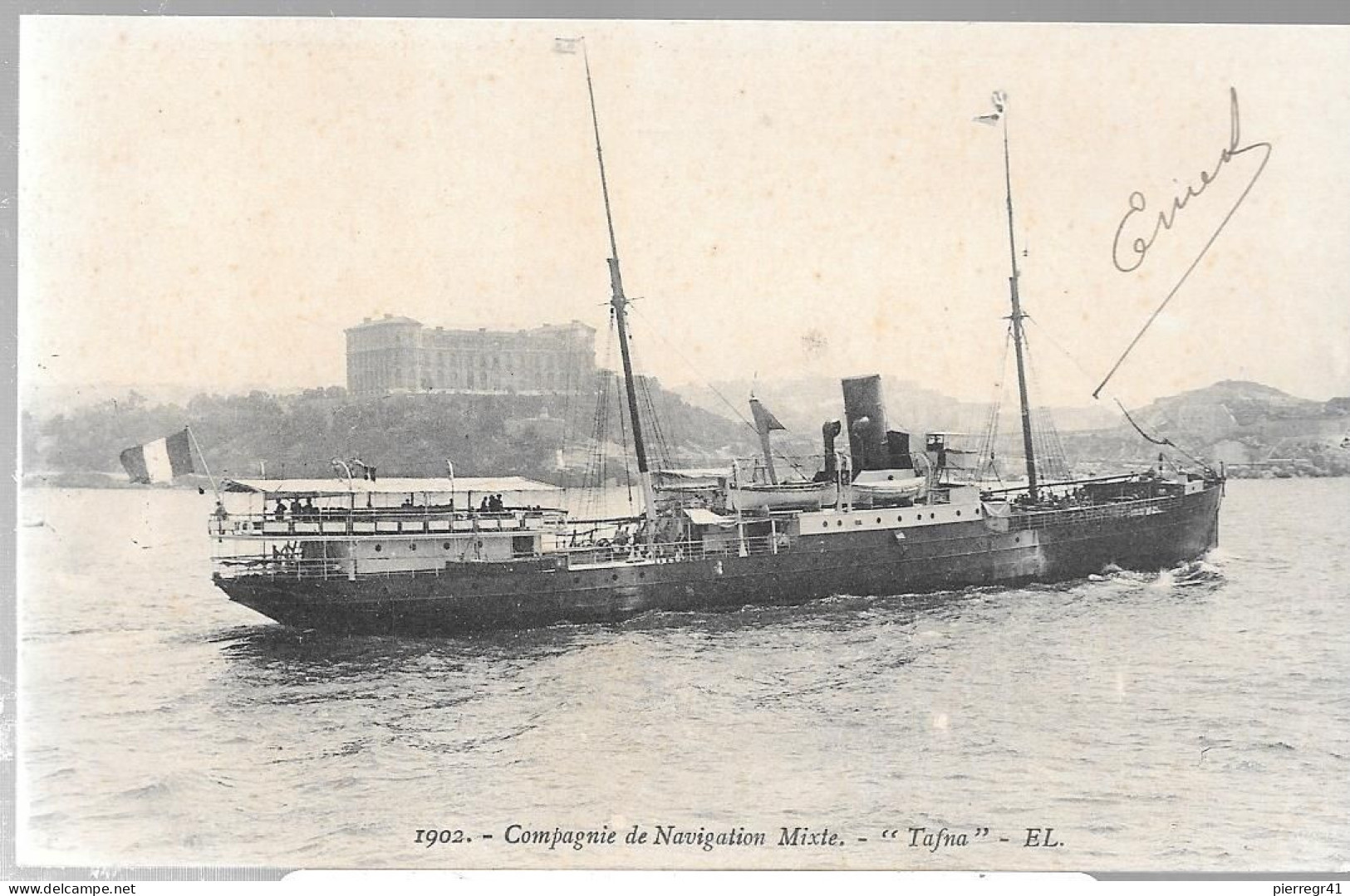 CPA-1916- CARGO 1400T-TAFNA-Cie NAVIGATION MIXTE-1890/1929--TBE-RARE - Cargos