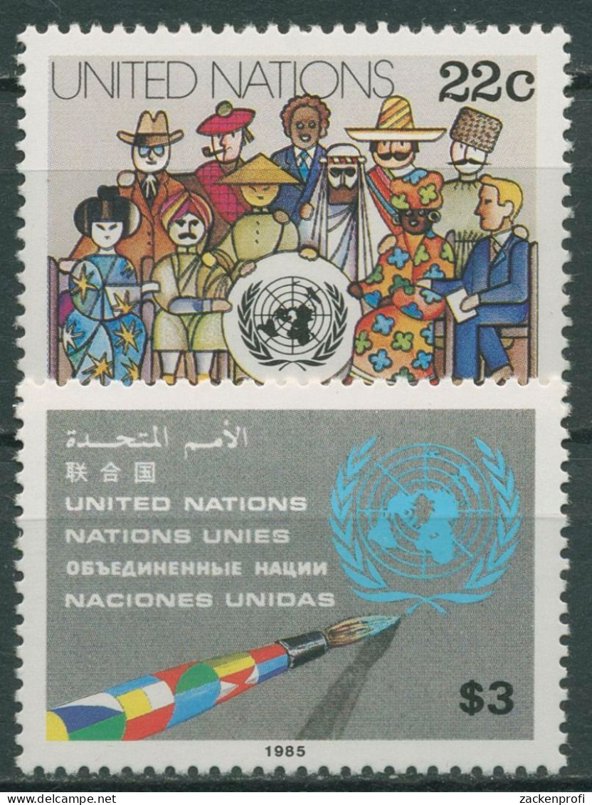 UNO New York 1985 Völker Der Erde 468/69 Postfrisch - Ungebraucht