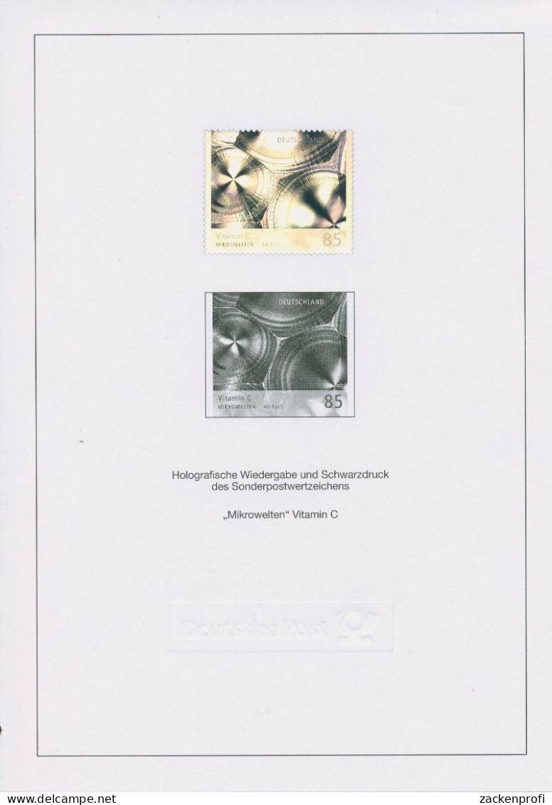 Bund 2017 Mikrowelten Schwarzdruck/Hologramm SD 40 A. Jahrbuch (G80273) - Lettres & Documents