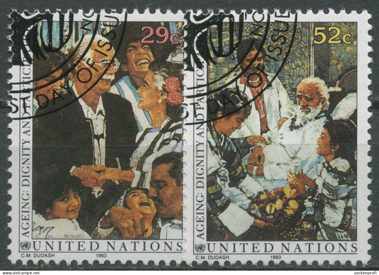 UNO New York 1993 Senioren 642/43 Gestempelt - Used Stamps