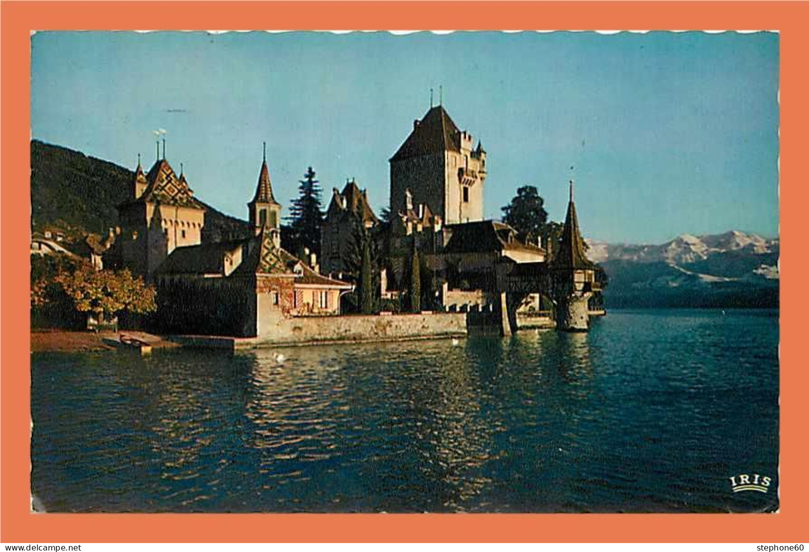 A434 / 311 Chateau D'OBERHOFEN Et Les Alpes ( Cachet Sur Timbre ) - Oberhofen Am Thunersee