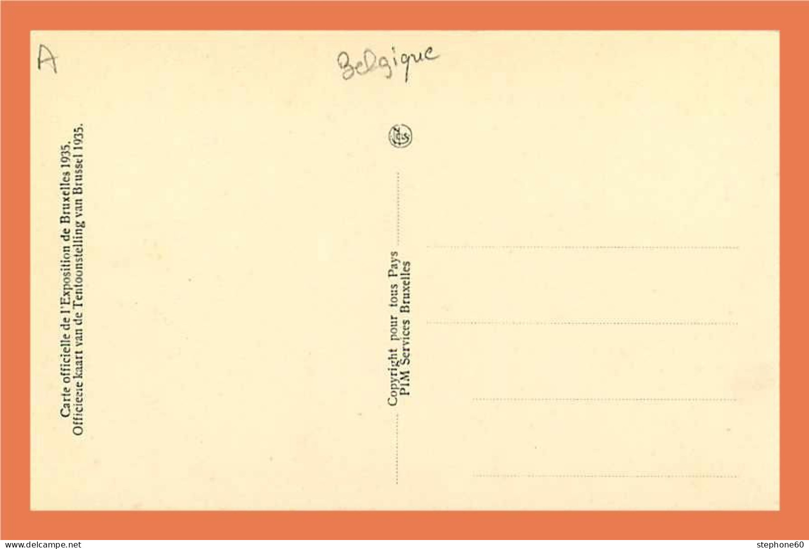 A441 / 135 BRUXELLES Expositions 1935 Le Parc - Unclassified