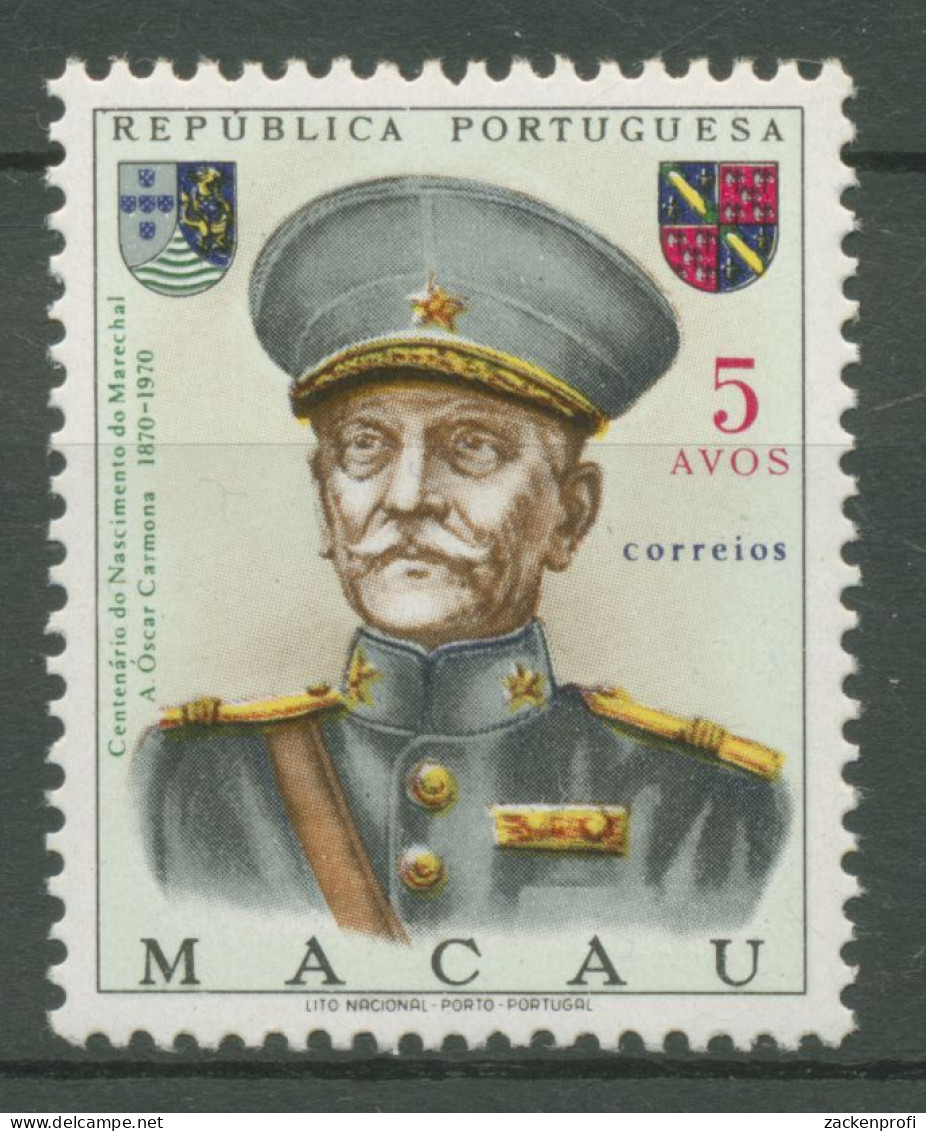 Macau 1970 Marschall Antonio O. De Fragoso Carmona 450 Postfrisch - Nuevos