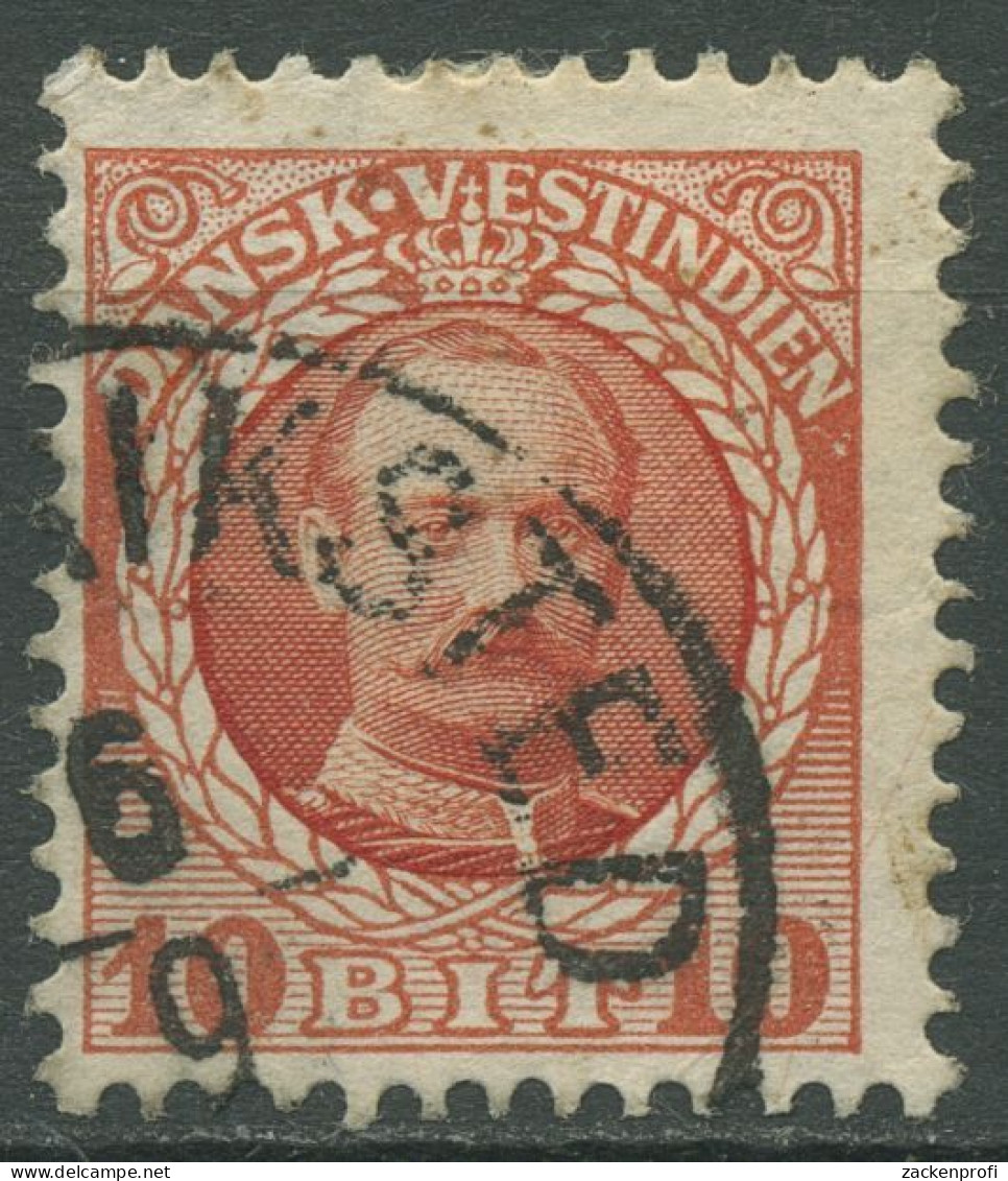 Dänisch Westindien 1907 König Friedrich VIII., 42 Gestempelt - Deens West-Indië