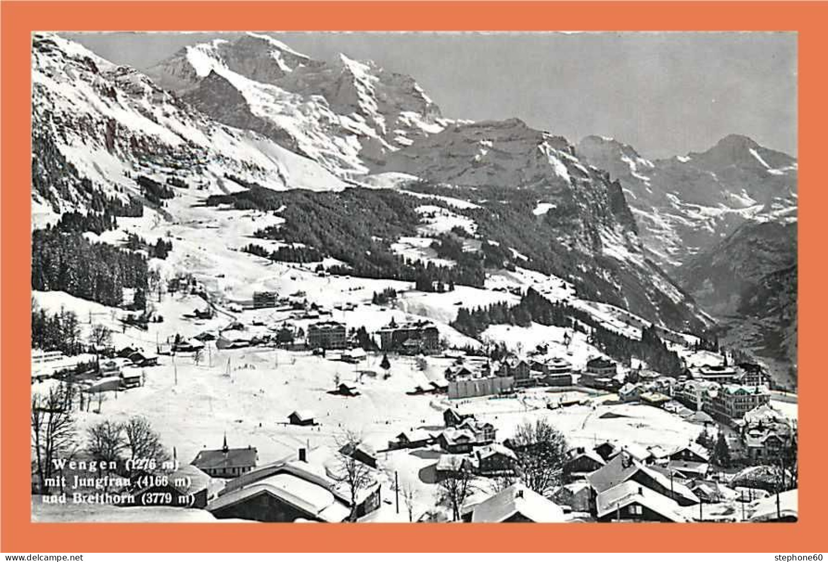 A445 / 093 WENGEN Mit Jungfrau Und Breithorn - Wengen