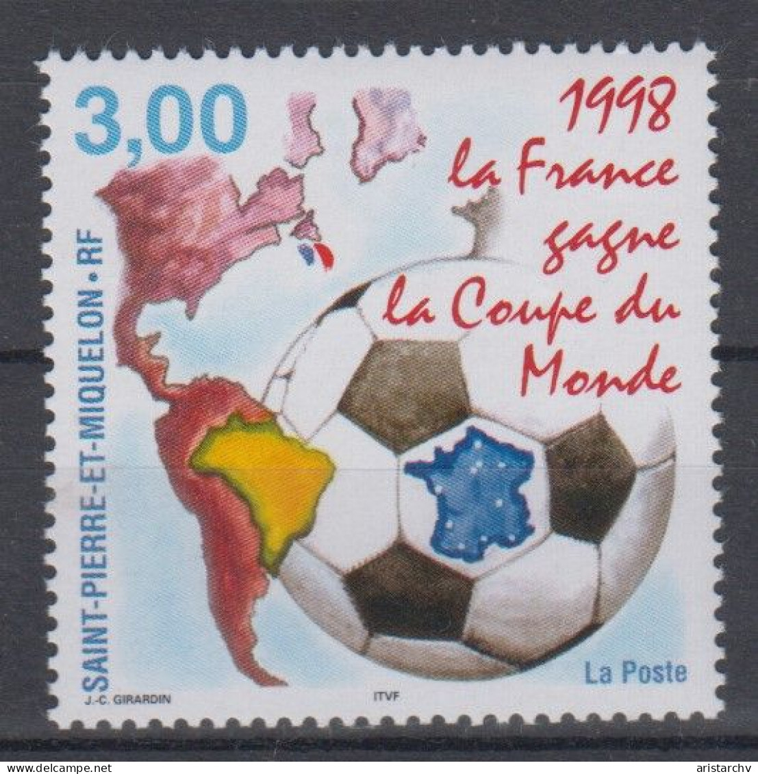 ST PIERRE ET MIQUELON 1998 FOOTBALL WORLD CUP - 1998 – France