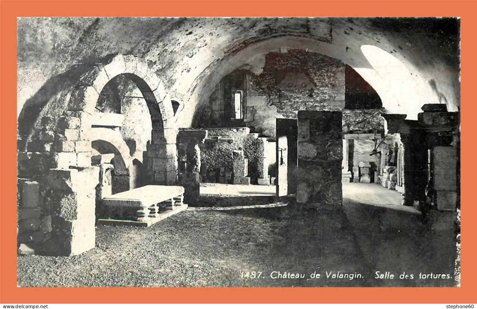 A468 / 587 Château De VALANGIN Salle Des Tortures - Valangin