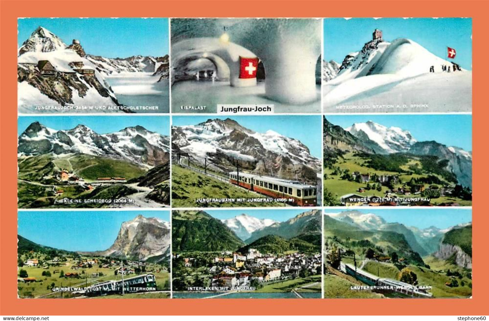 A486 / 341 Suisse Jungfrau Joch - Multivues - Au