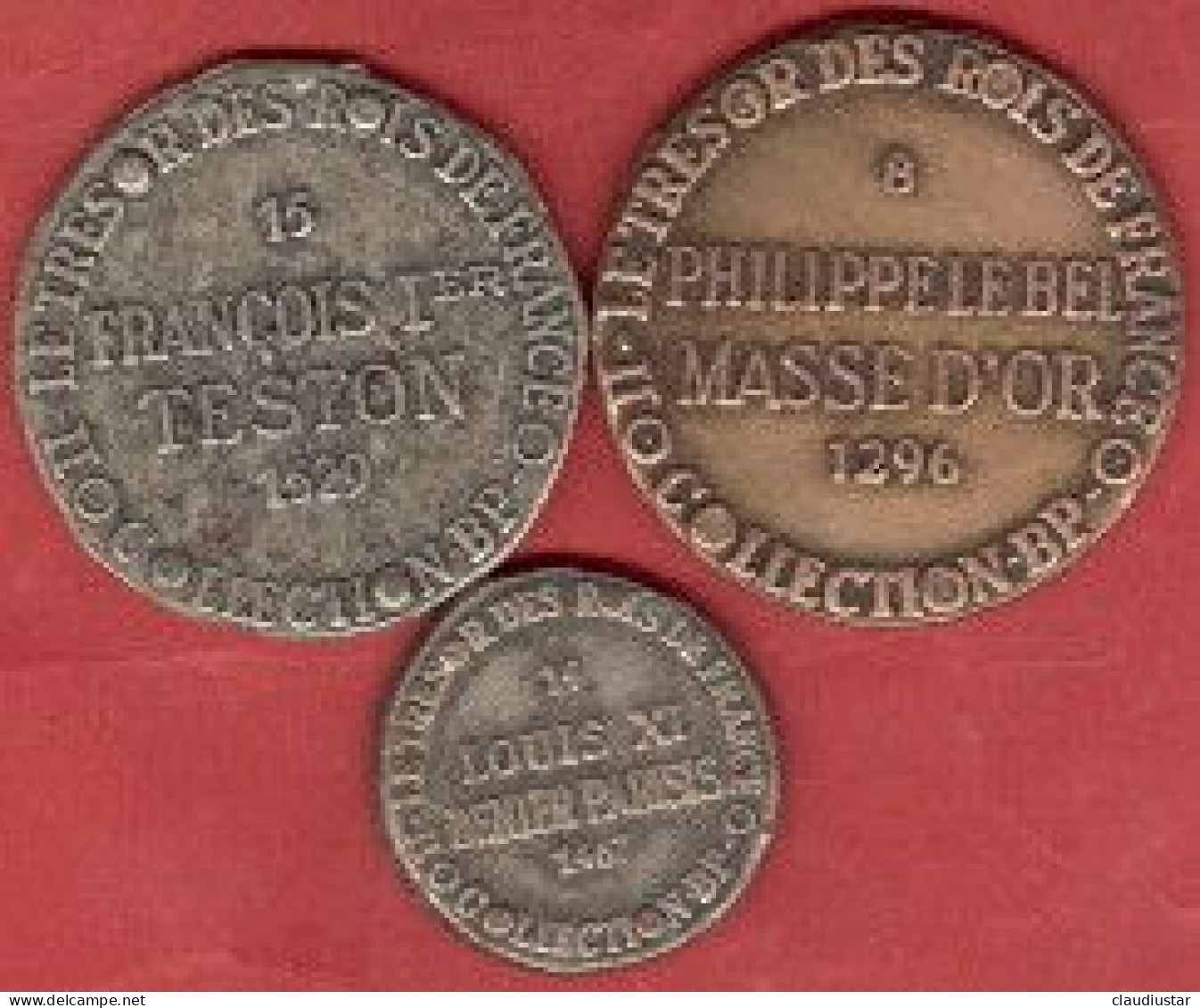 ** LOT  9  JETONS  TRESOR  Des  ROIS  De  FRANCE ** - Autres & Non Classés