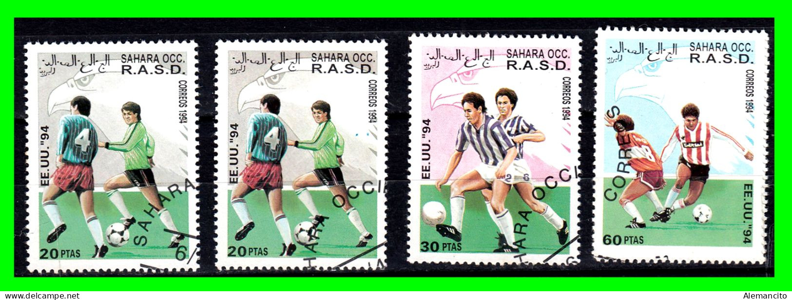 AFRIKA  SAHARA OCCIDENTAL 4 SELLOS RASD 1993 - USA CAMPEONATO MUNDIAL DE FÚTBOL ( SAN FRANCISCO 1994 ) - Unused Stamps