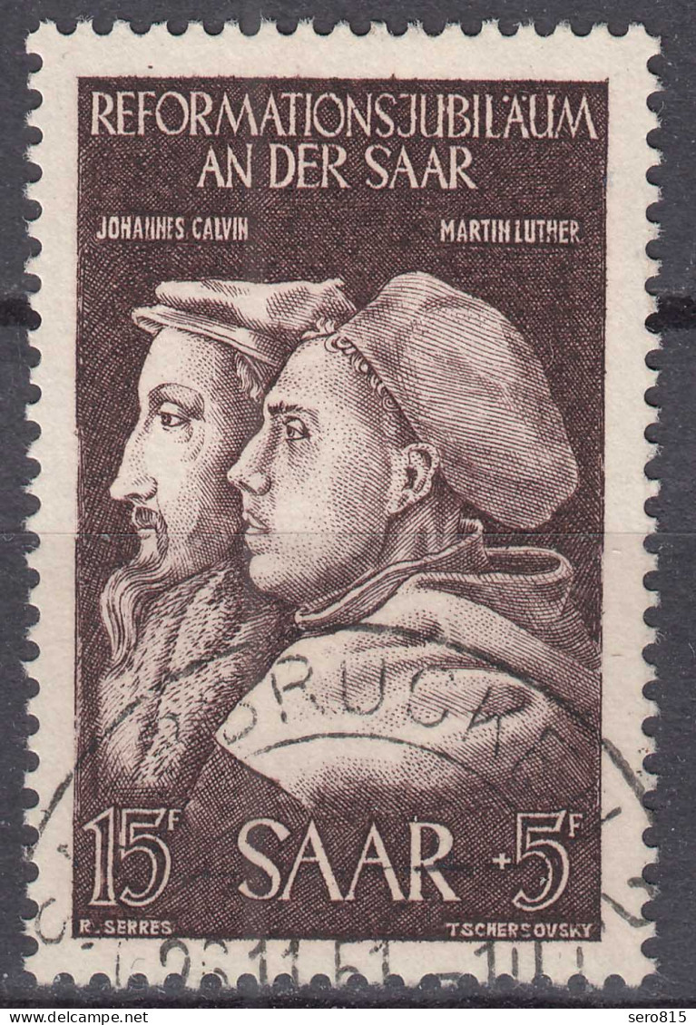 Saarland 1951 Mi. 308 – Reformation An Der Saar Gestempelt Used     (70549 - Andere & Zonder Classificatie