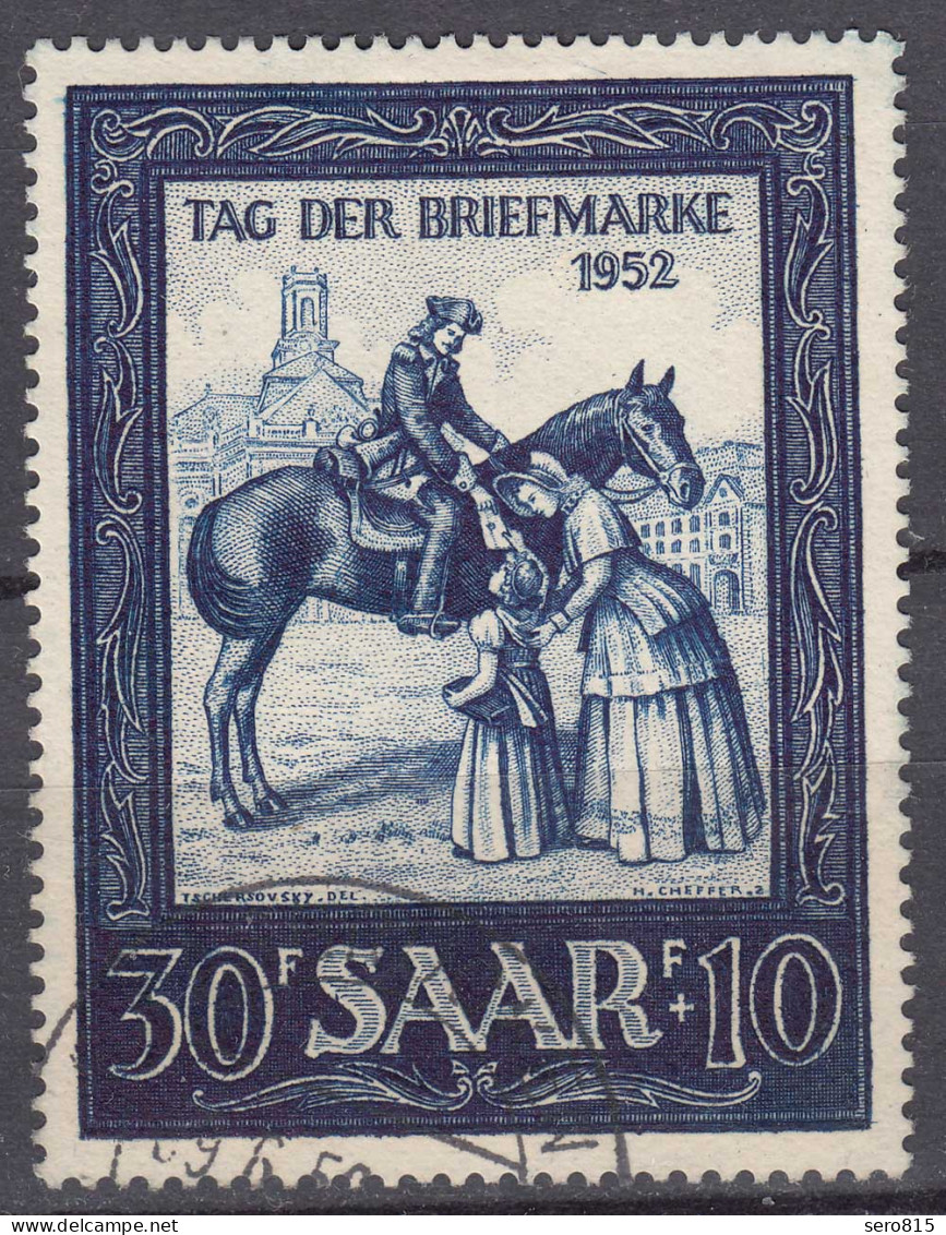 Saarland 1952 Mi. 316 – Reitender Postbote Gestempelt Used     (70551 - Other & Unclassified