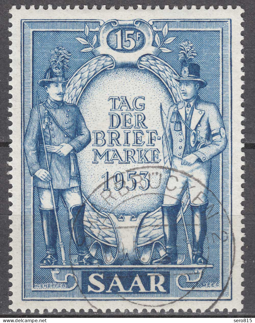Saarland 1953 Mi. 342 –Preußischer + Bayerischer Postillion Gestempelt Used - Altri & Non Classificati
