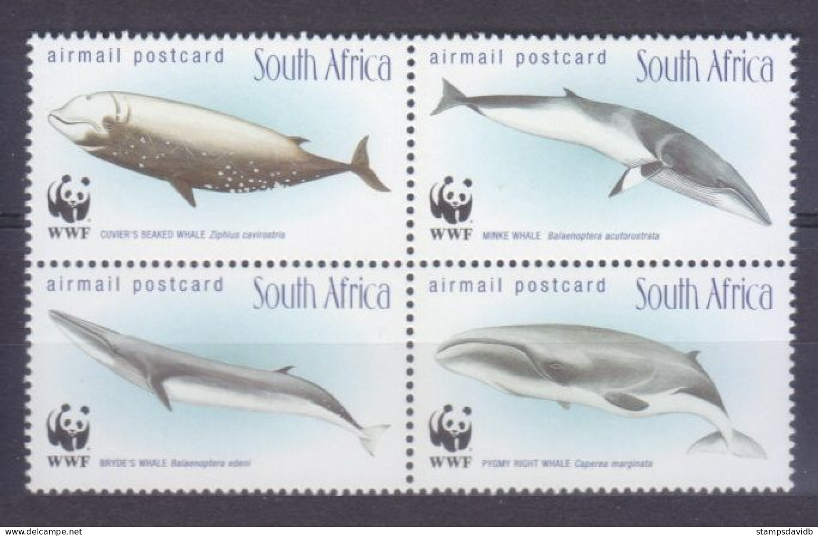 1998 South Africa (RSA) 1177-1180VB WWF - Whales 4,00 € - Nuevos