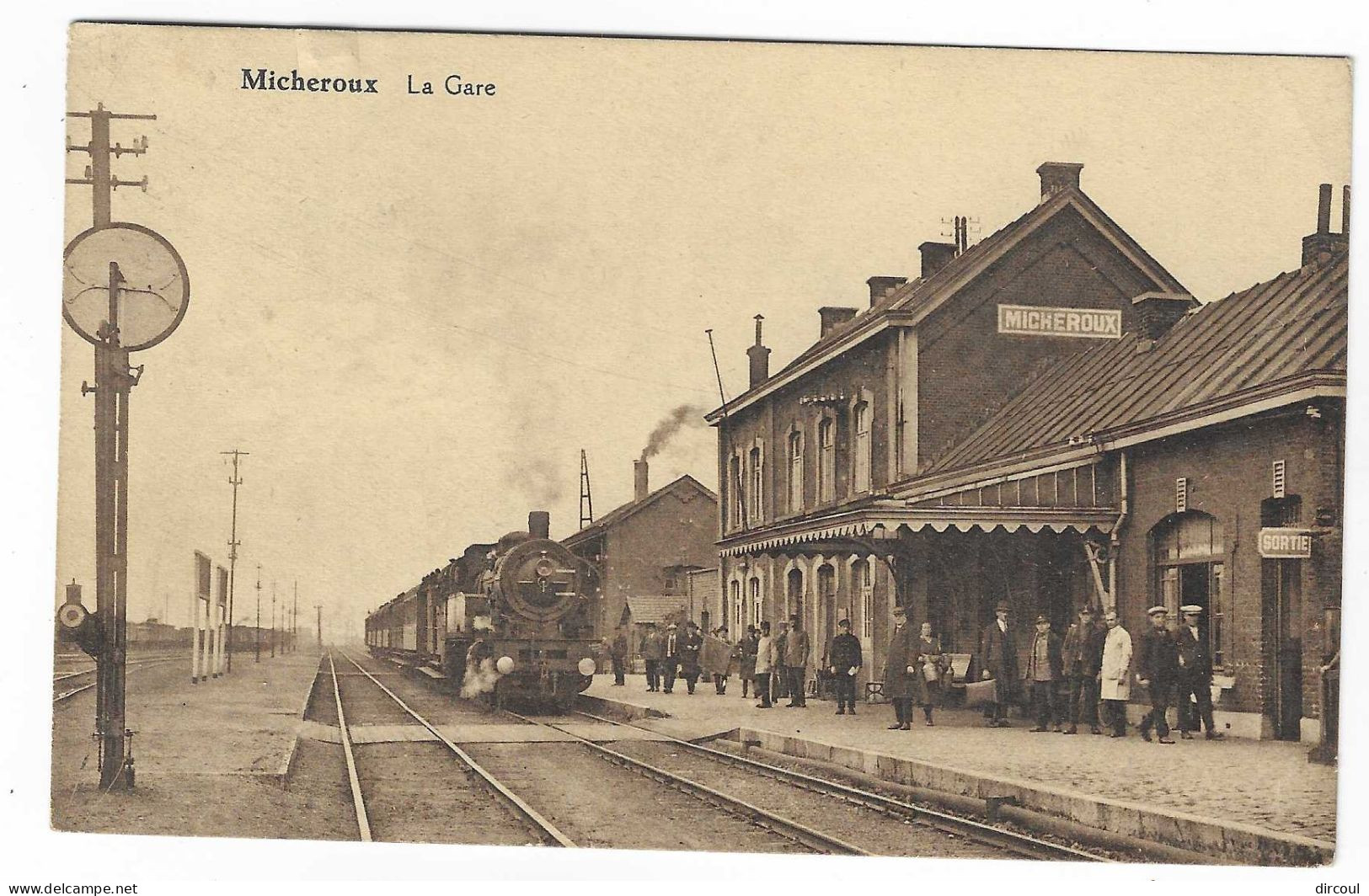 56208      Micheroux  La  Gare   Train  Gros  Plan - Soumagne