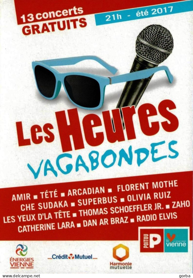 *CPM - Les Heures Vagabondes - 13 Concert Dans Le Département La Vienne - Other & Unclassified