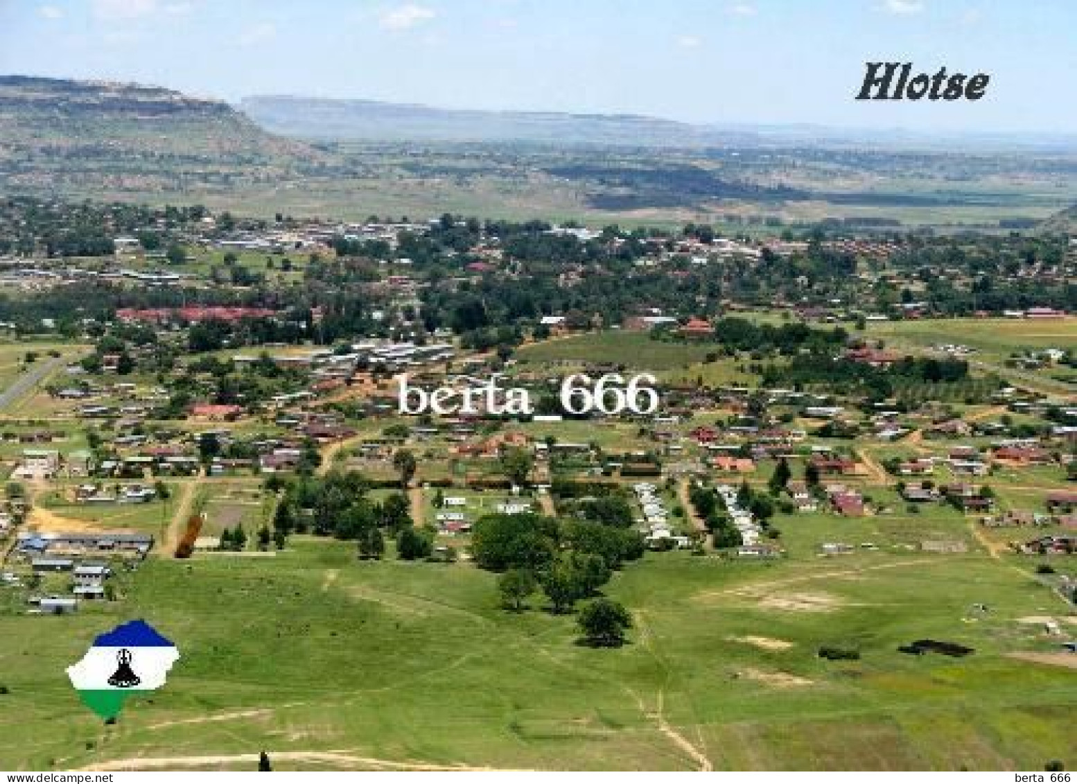Lesotho Hlotse Aerial View New Postcard - Lesotho