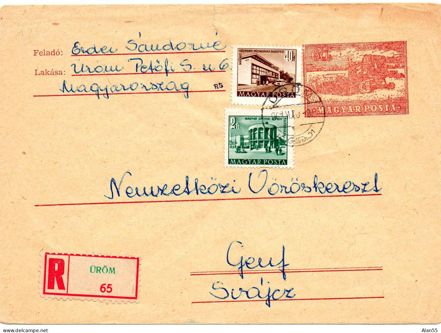 HONGRIE.TCHECOSLOVAQUIE. ENTIER POSTAL+ FDC.THEMES: AGRICULTURE.TRANSPORT SCIENCE. TECHNIQUES.... - Landwirtschaft