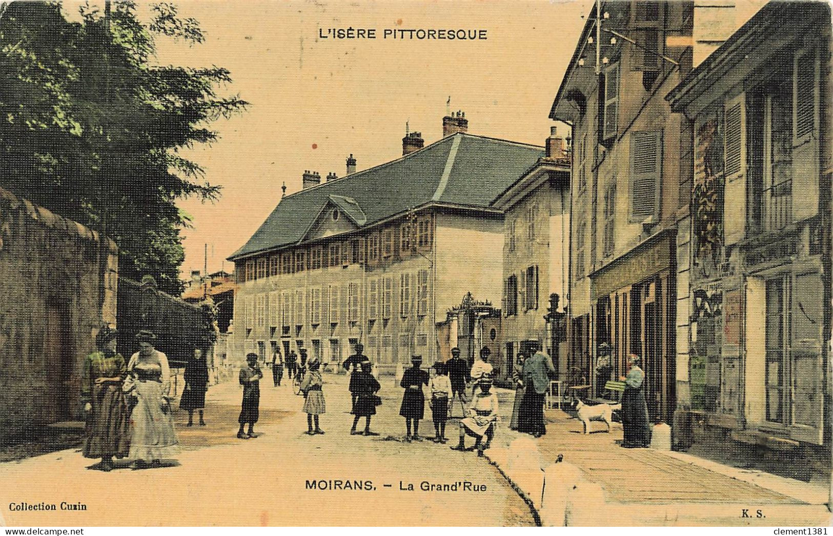 Moirans La Grand'rue Carte Toilee - Moirans