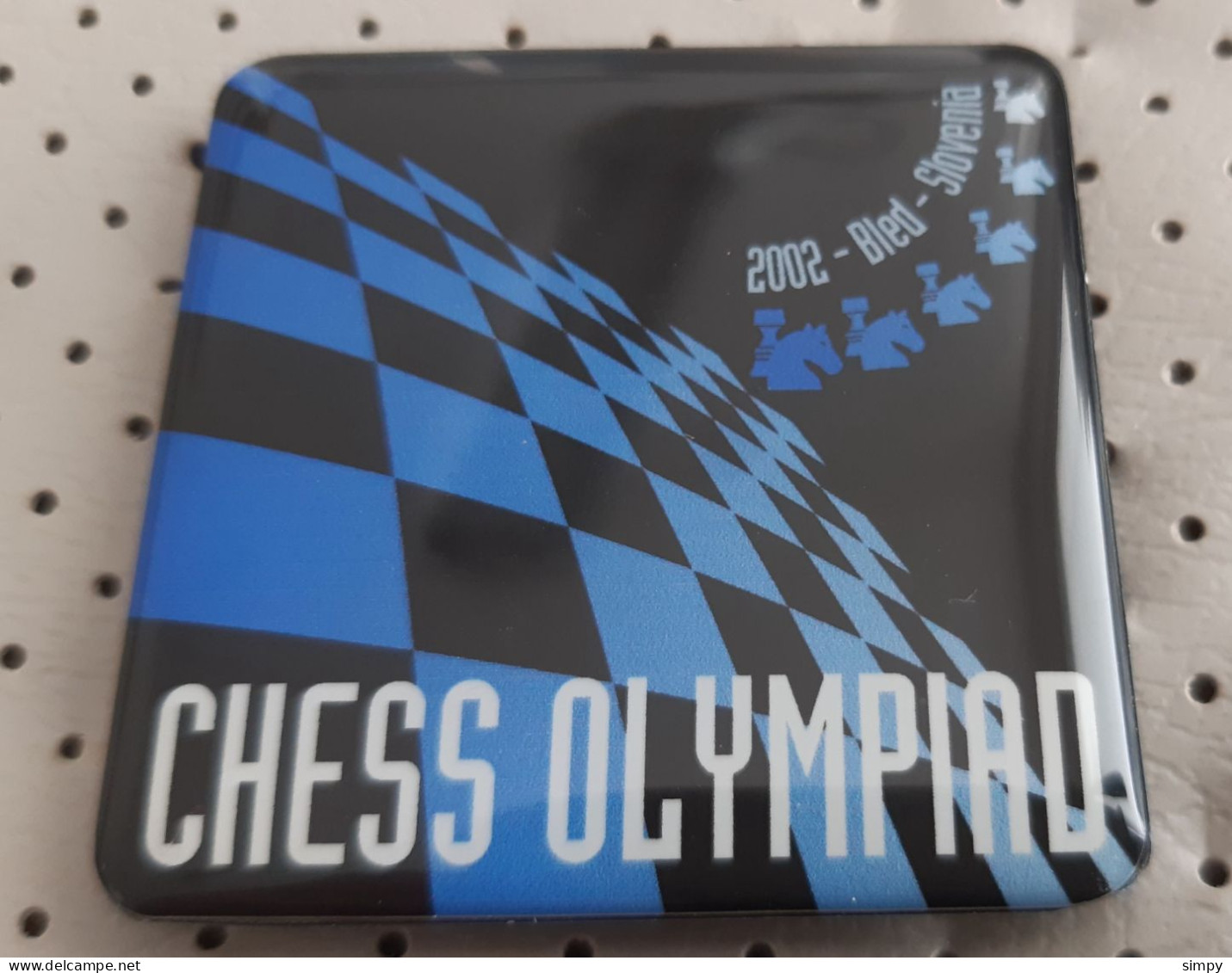 Chess Olympiad 2002 Bled Slovenia 40x40mm - Magnete