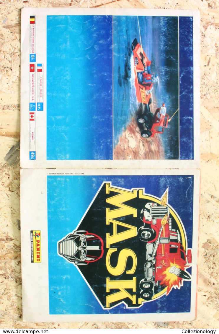 STICKER ALBUM FIGURINE PANINI 1986 MASK 45% COMPLETO 117/264 AUTOCOLLANTES CROMOS