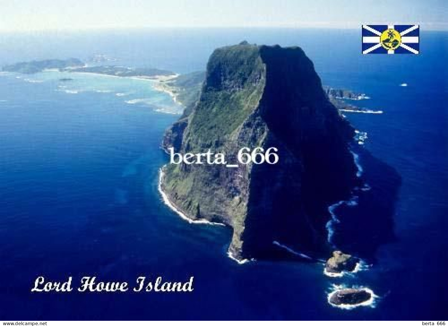 Australia Lord Howe Island UNESCO Aerial View New Postcard - Andere & Zonder Classificatie