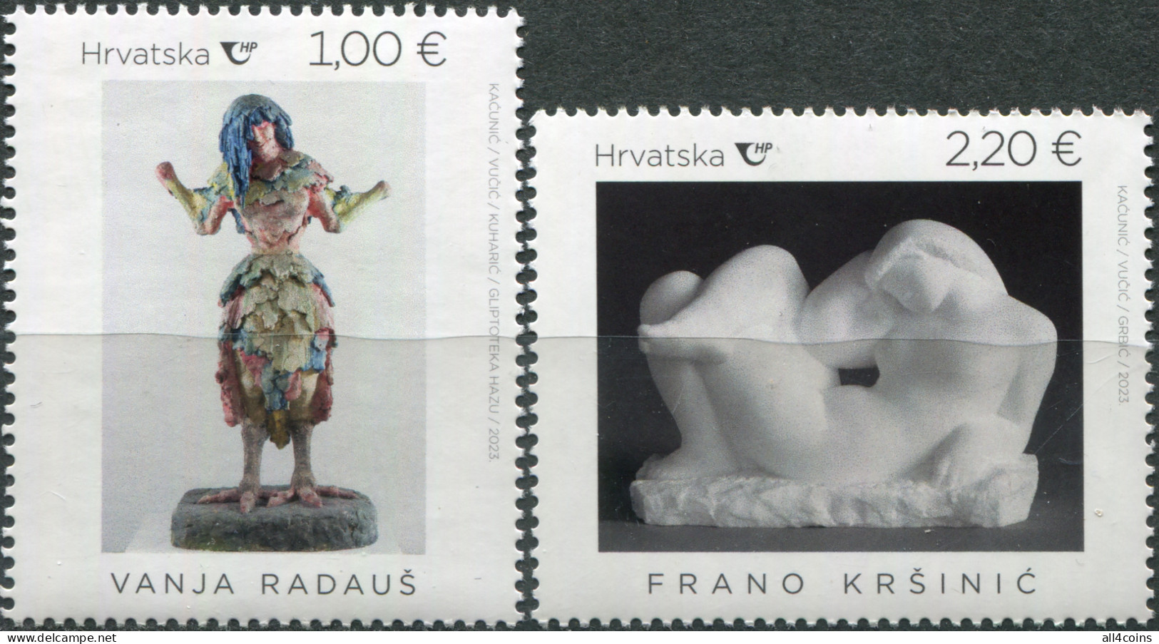 Croatia 2023. Croatian Fine Arts (MNH OG) Set Of 2 Stamps - Kroatien