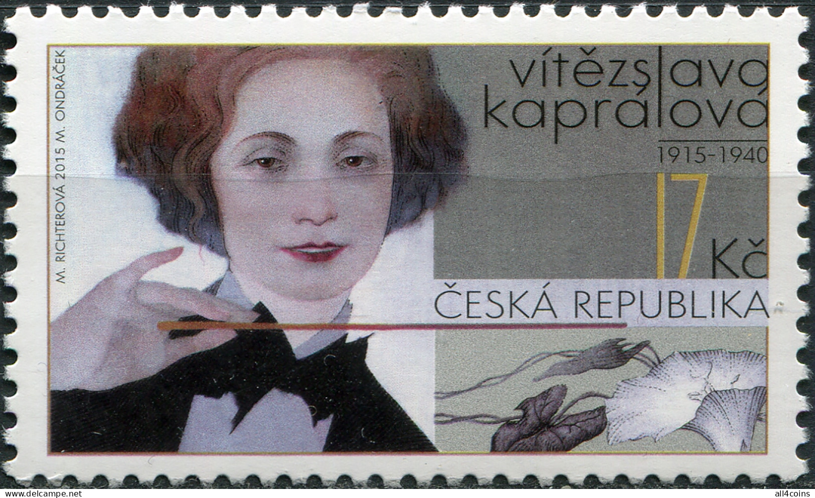 Czech Republic 2015. Personalities - Vítezslava Kaprálová (MNH OG) Stamp - Ungebraucht