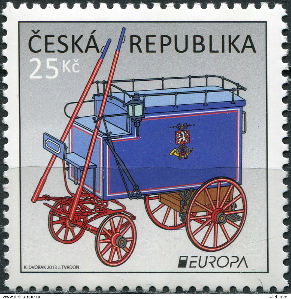 Czech Republic 2013. Postal Means Of Transportation (MNH OG) Stamp - Ungebraucht