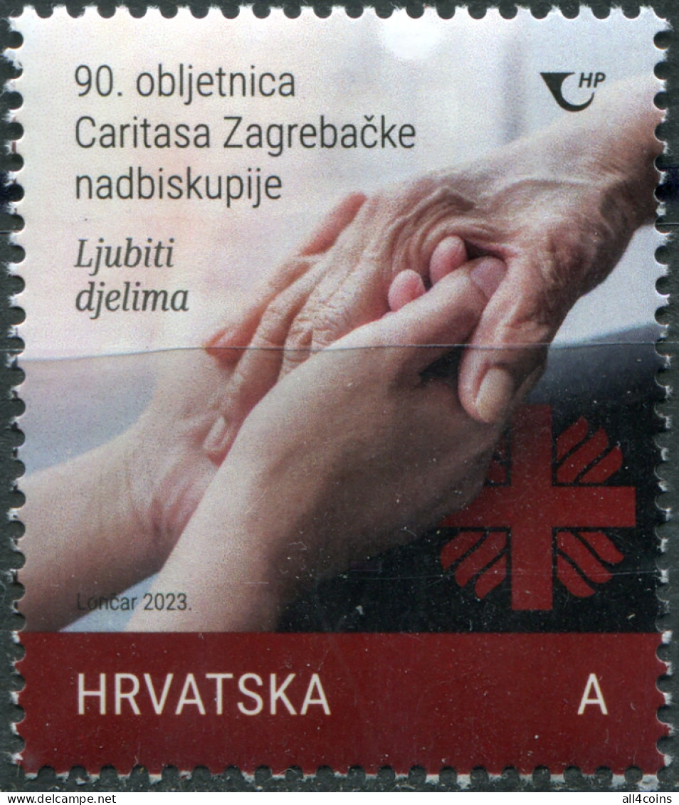 Croatia 2023. Caritas Of The Archdiocese Of Zagreb (MNH OG) Stamp - Kroatien