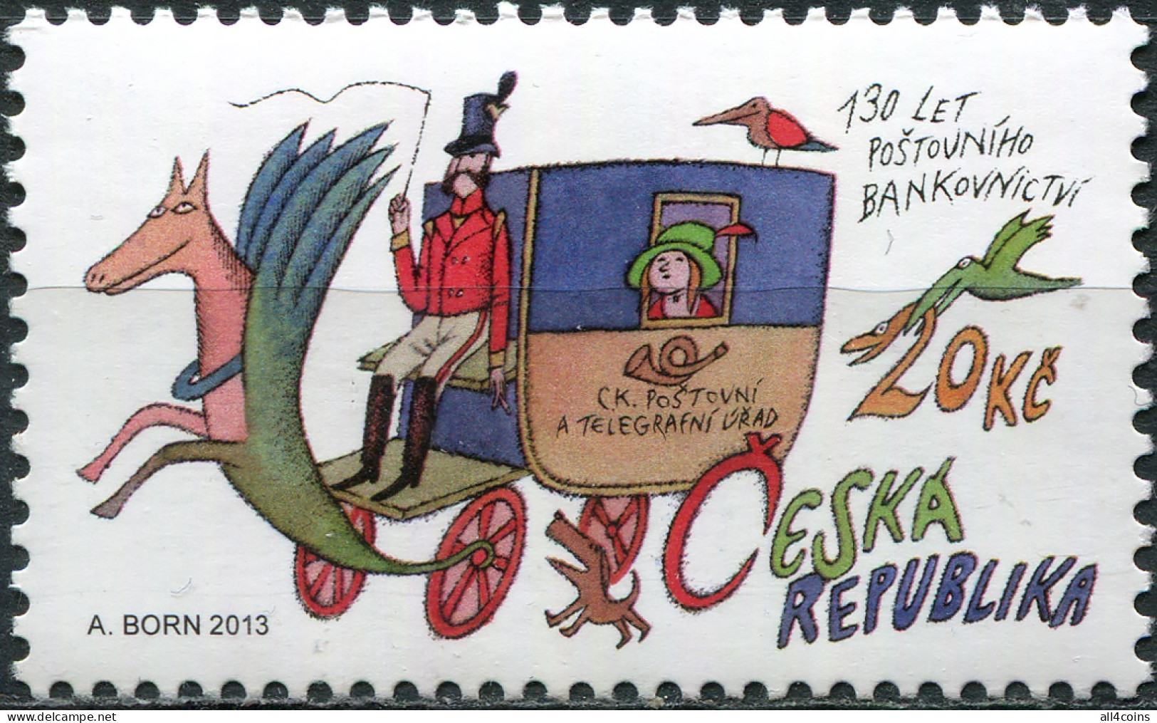 Czech Republic 2013. 130 Years Of Postal Banking Services (MNH OG) Stamp - Neufs