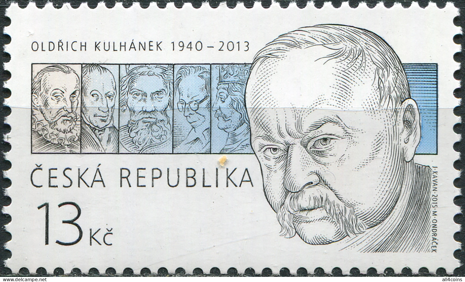 Czech Republic 2015. Oldřich Kulhánek, Stamp Designer (MNH OG) Stamp - Nuovi