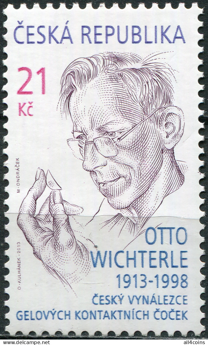 Czech Republic 2013. Otto Wichterle, Inventor Of Contact Lenses (MNH OG) Stamp - Ungebraucht