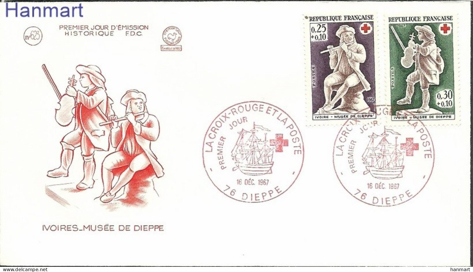 France 1967 Mi 1607-1608 FDC  (FDC ZE1 FRN1607-1608) - Medicina