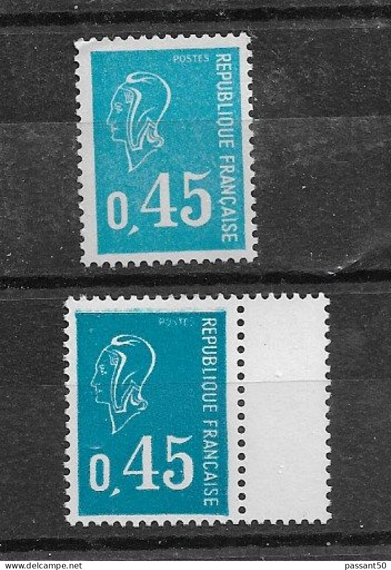 Béquet 0fr45 Le Bleu Clair + Le Bleu Foncé YT 1663 + B. Pas Courants, Voir Le Scan. Cotes YT : 0.50 € + 3 € = 3.50 €. - Unused Stamps