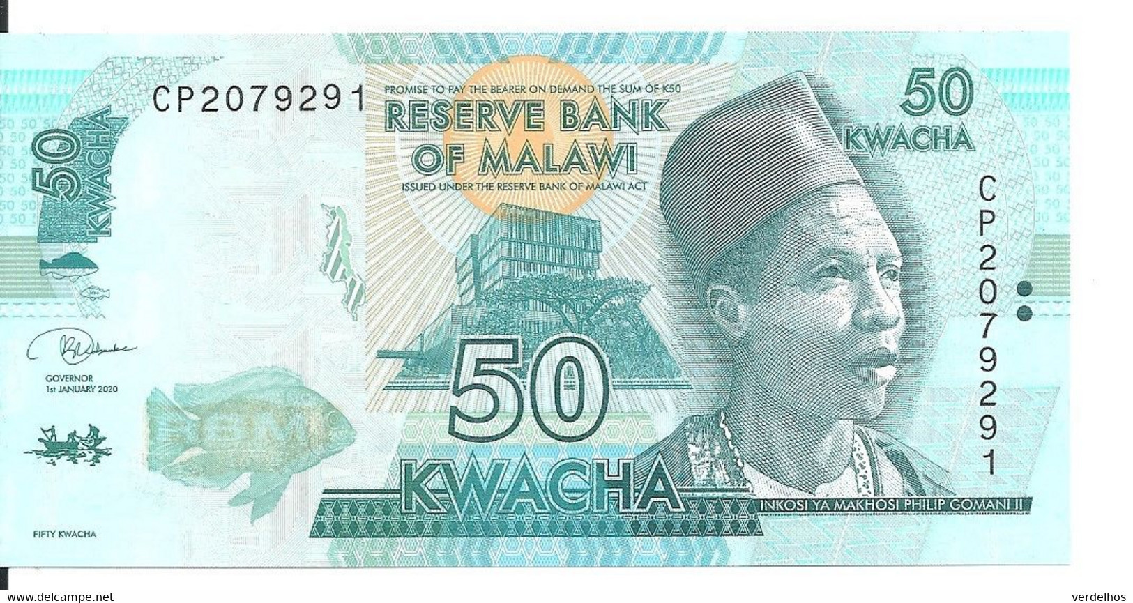 MALAWI 50 KWACHA 2020 UNC P 64 G - Malawi