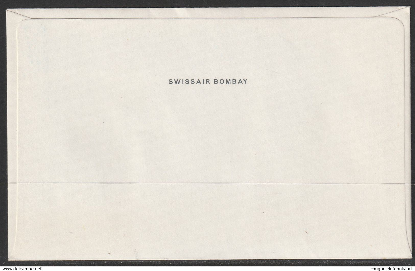 1970, Swissair, Erstflug, Bombay - Genf - Airmail