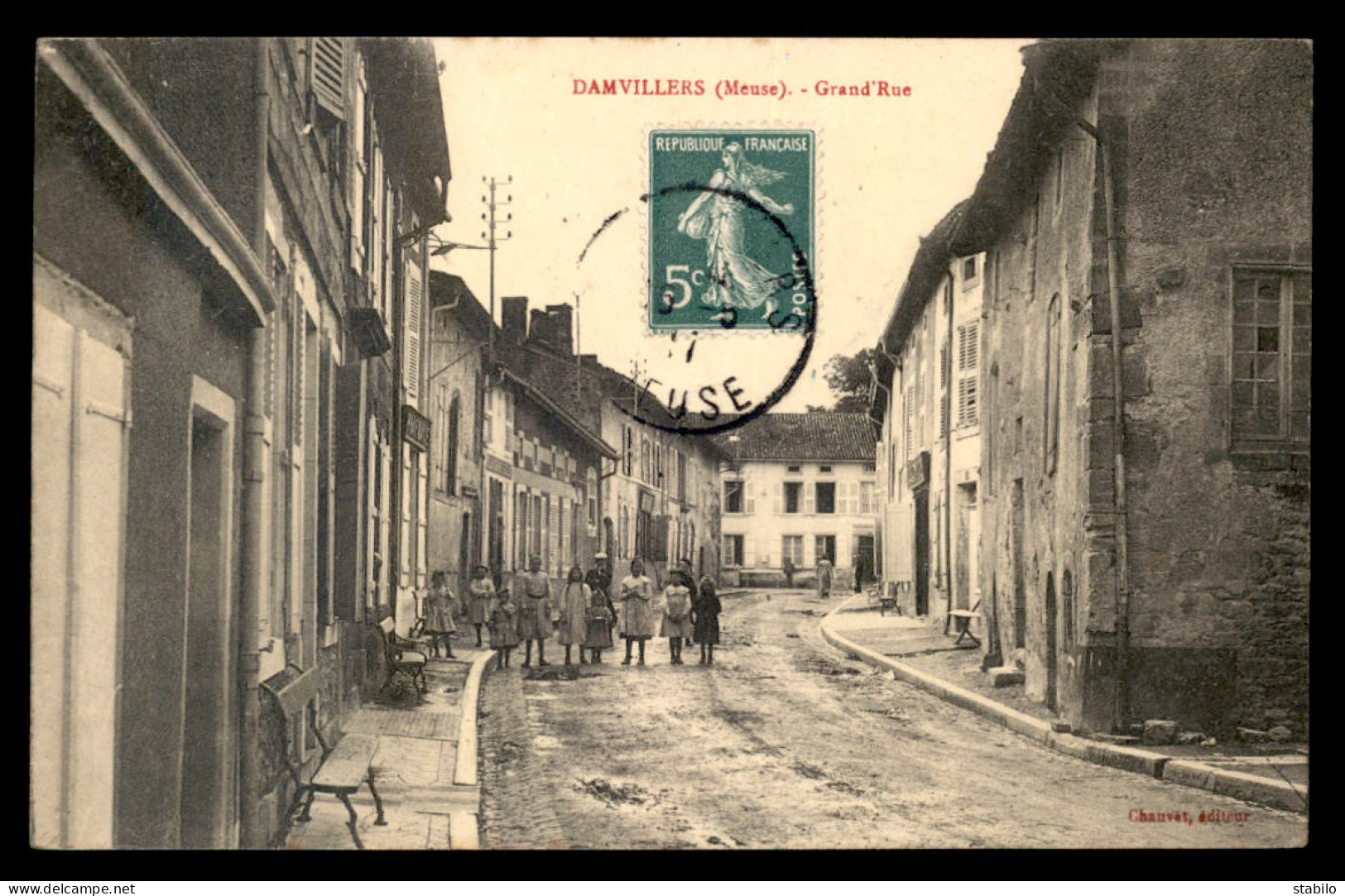 55 - DAMVILLERS - GRAND'RUE - EDITEUR CHAUVET - Damvillers