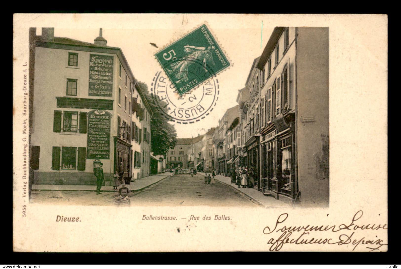 57 - DIEUZE - RUE DES HALLES - Dieuze