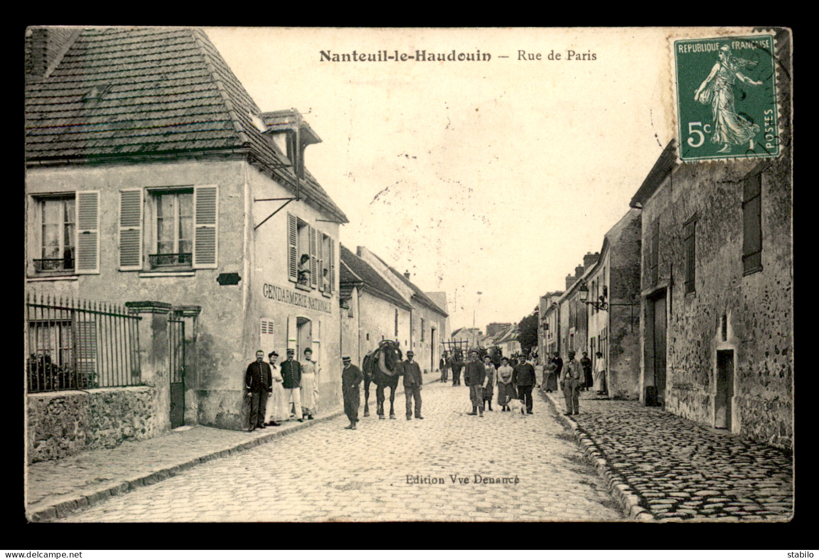 60 - NANTEUIL-LE-HAUDOUIN - RUE DE PARIS - GENDARMERIE NATIONALE - Nanteuil-le-Haudouin