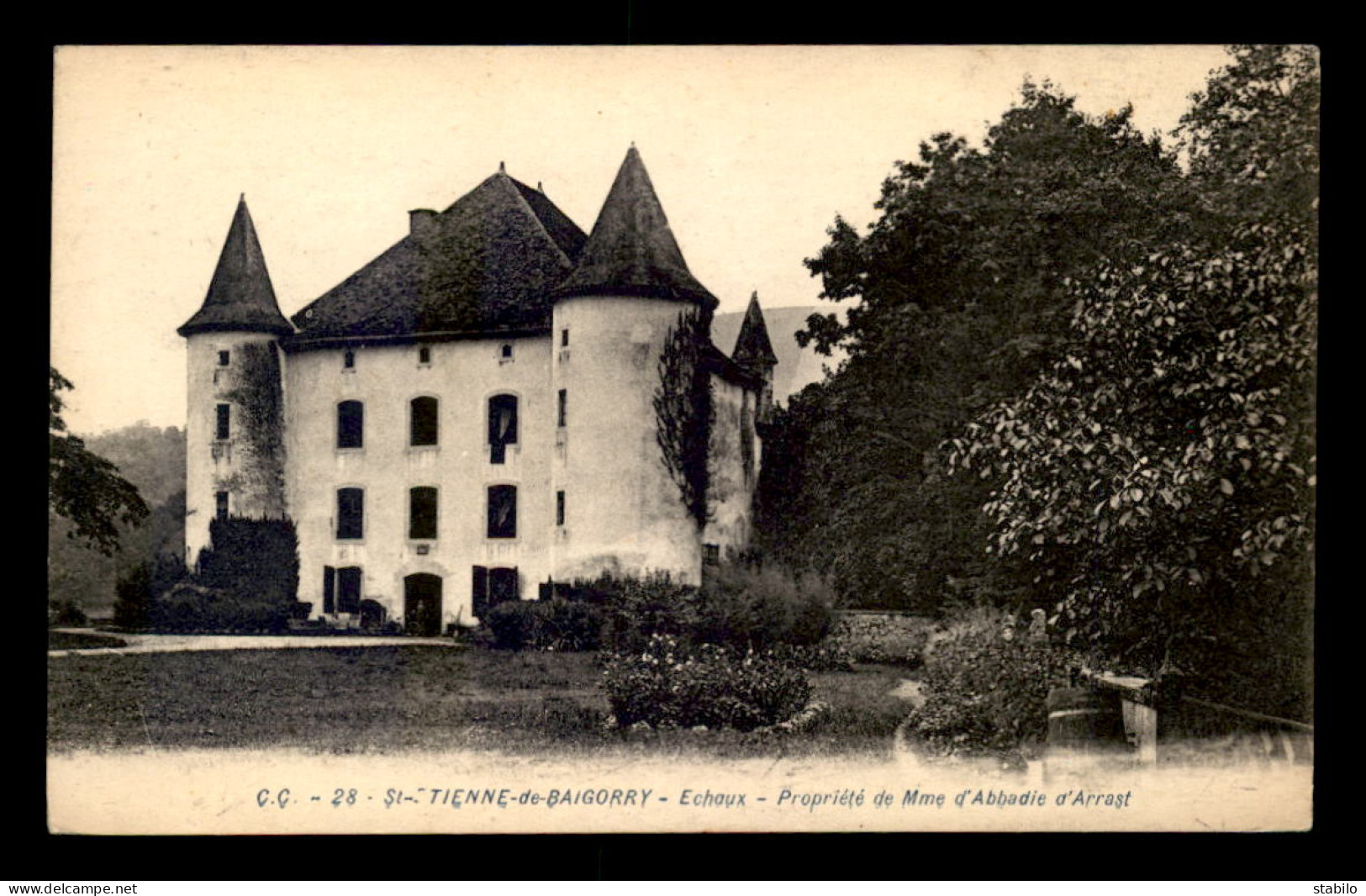 64 - ST-ETIENNE-DE-BAIGORRY - CHATEAU D'ECHAUX - PROPRIETE DE MME D'ABBADIE D'ARRAST - Saint Etienne De Baigorry