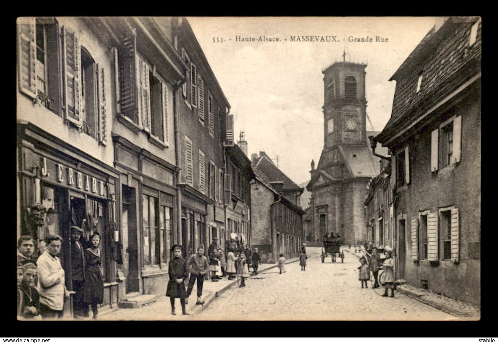 68 - MASSEVAUX - GRANDE RUE - MAGASIN J. ERHARD - Masevaux