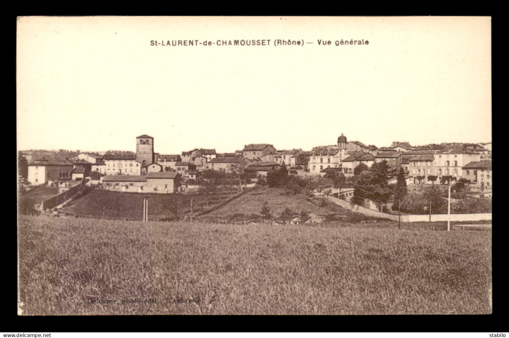 69 - ST-LAURENT-DE-CHAMOUSSET - VUE GENERALE - Saint-Laurent-de-Chamousset
