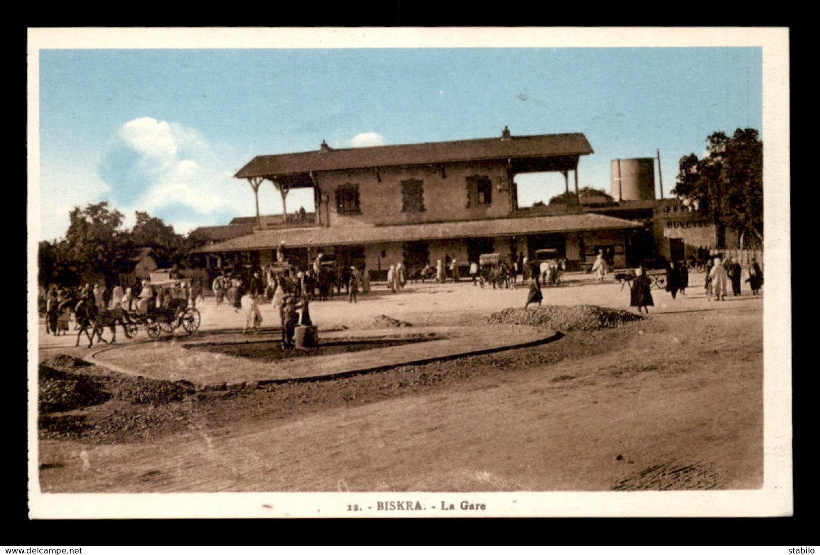 ALGERIE - SAHARA - BISKRA - LA GARE DU CHEMIN DE FER - Biskra