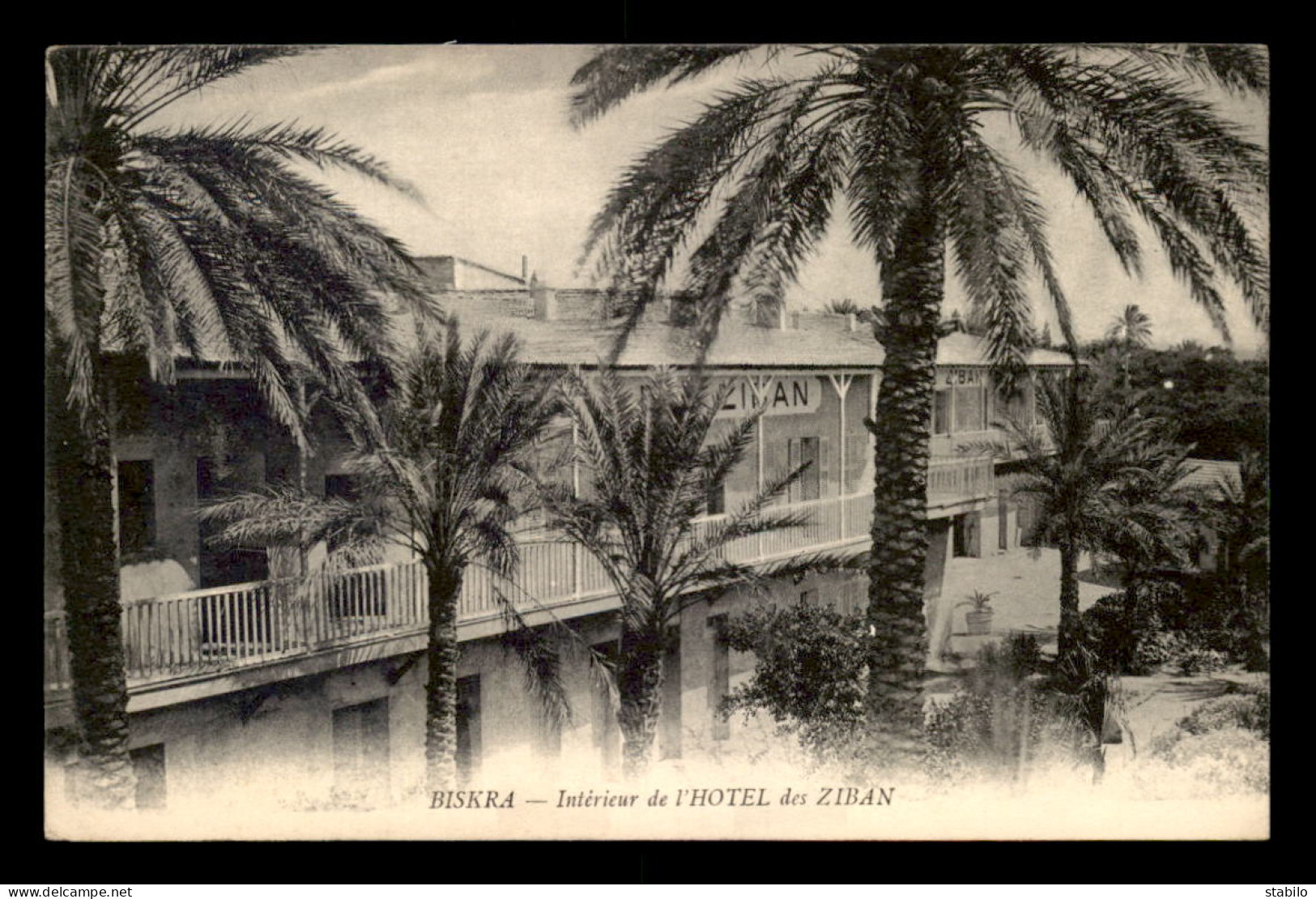 ALGERIE - SAHARA - BISKRA - HOTEL DES ZIBAN - INTERIEUR - Biskra