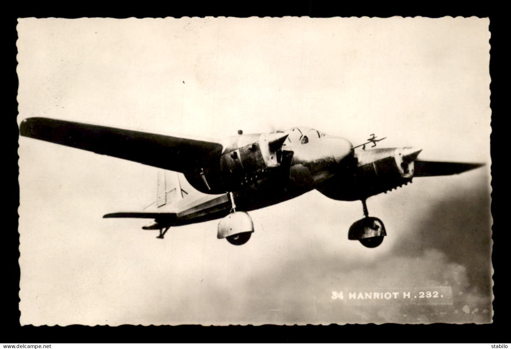 AVIATION - GUERRE 39-45 - AVION BIMOTEUR BIPLACE HANRIOT H 232 - 1939-1945: 2de Wereldoorlog